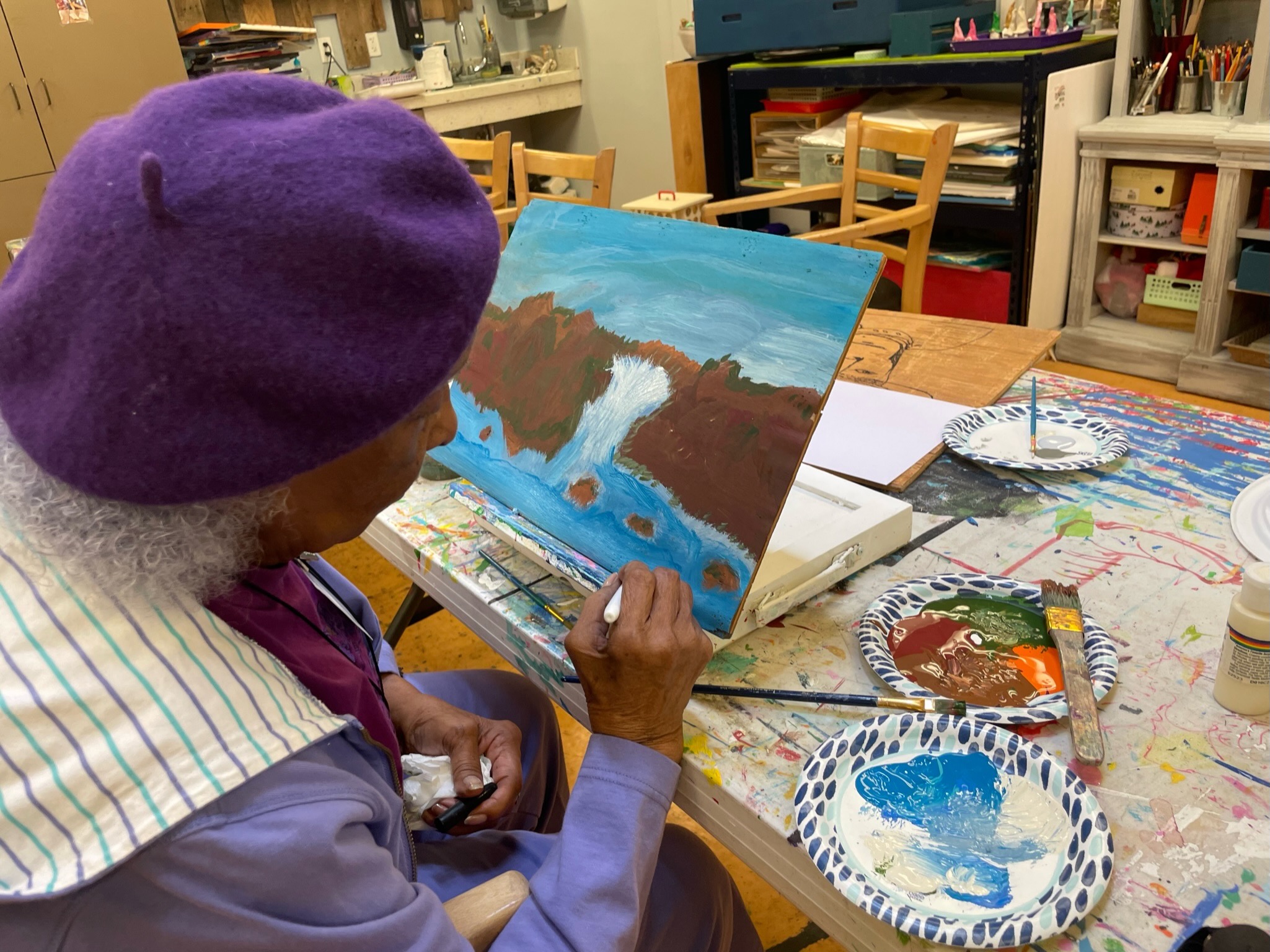 Oakwood Creative Care uses creative therapy to spark joy for seniors with cognitive and physical challenges, such as those resulting from a stroke