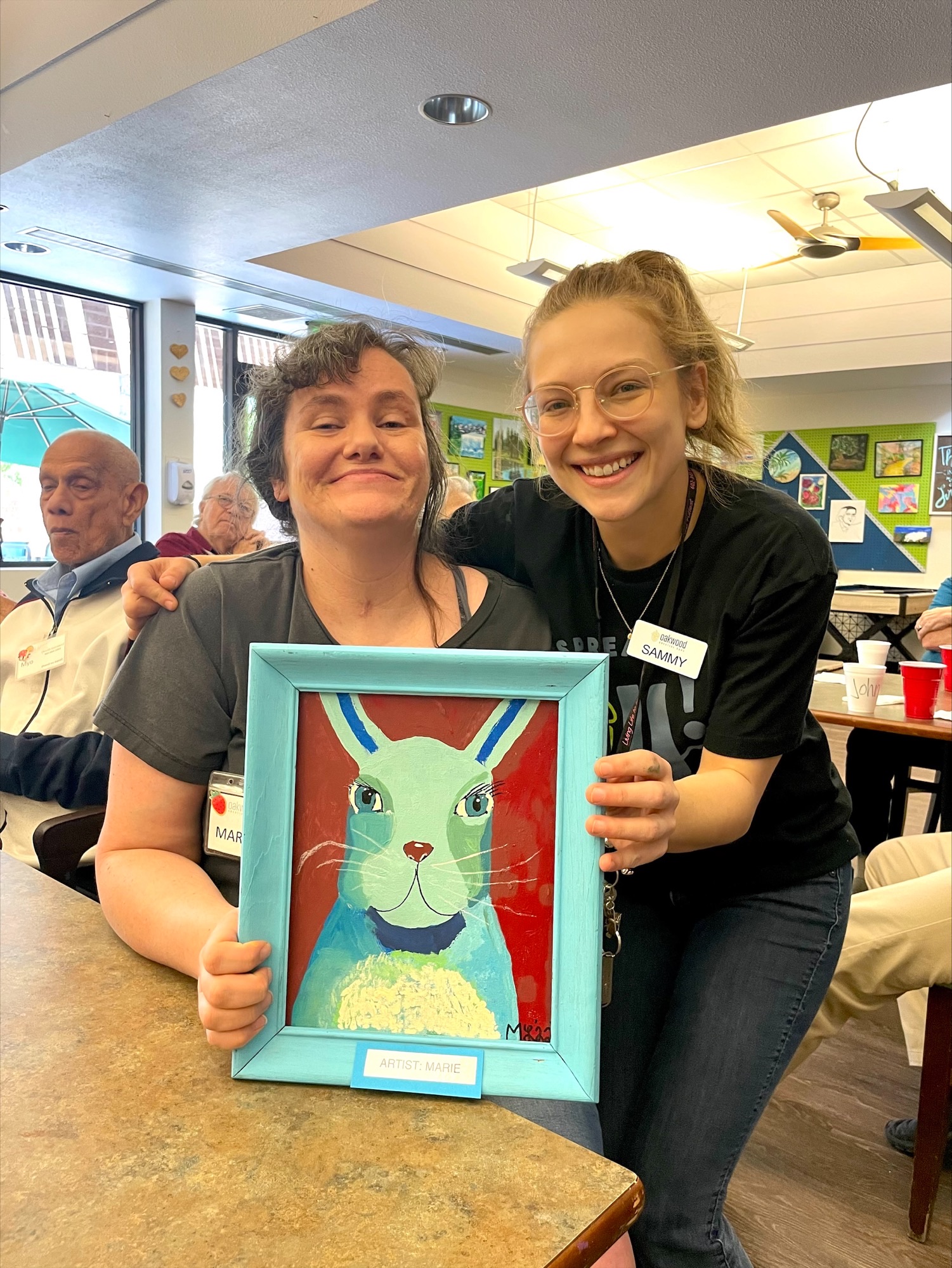 Marie and Sammy at Oakwood Creative Care
