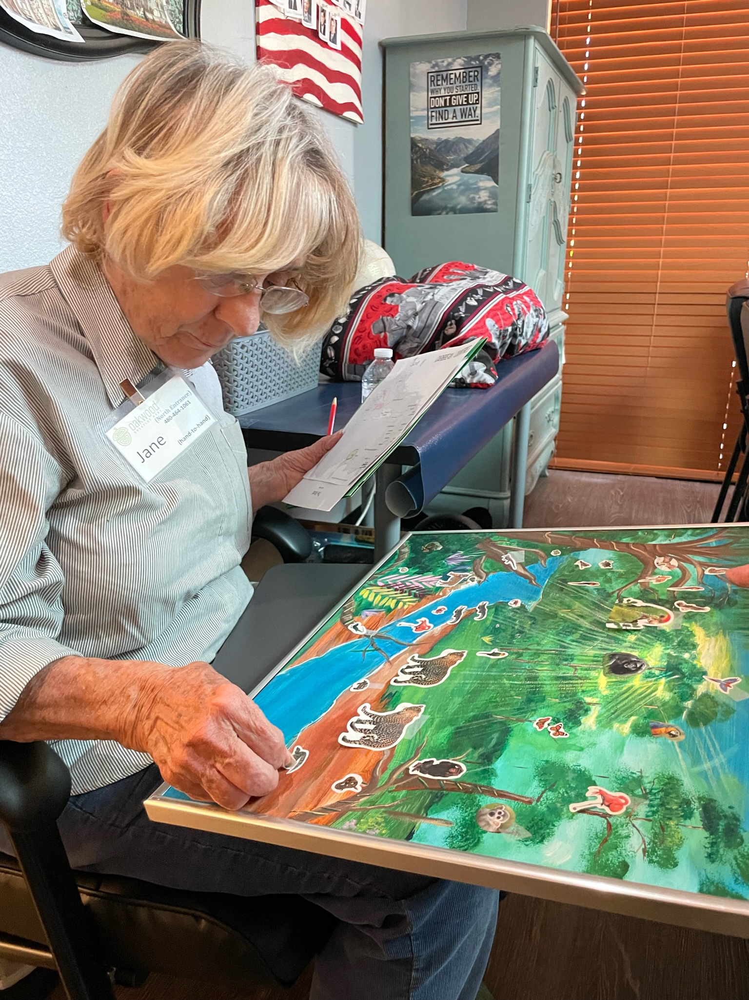 Oakwood's Cognitive Engagement Class For Seniors With Dementia